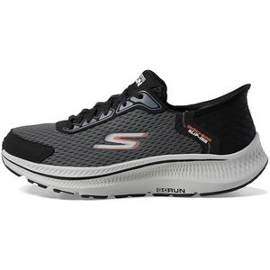 Skechers Hands Free Slip-Ins Go Run Consistent 2.0 Empower Sneakers voor heren, zwart/donkergrijs, 40 EU, Zwart donkergrijs, 40 EU