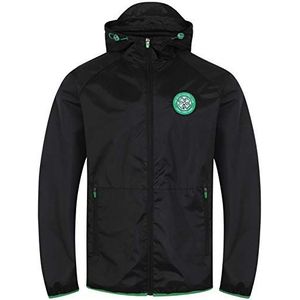 Celtic FC - Regenjas/windjak voor mannen - Officieel - Cadeau - Zwarte puntcapuchon - XXL