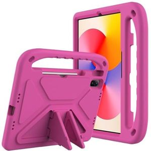 EVA draagbare schokbestendige kinderveilige handgreepstandaard geschikt for Huawei MatePad SE 11 inch 2021 2023 2024 DBY-W09 AGS6-W00-hoes(Rose red,MatePad SE 11 2024)