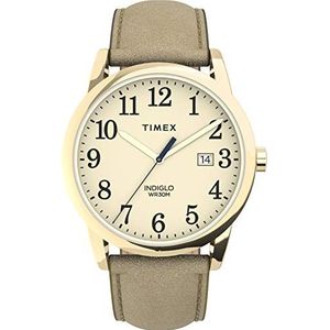 Timex Easy Reader horloge voor dames, Goud-Tone/Goud-Tone/Crème/38MM, 38MM, Gemakkelijk Reader Horloge