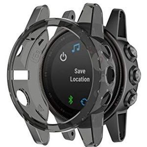 Rsoamy Vervangende beschermhoes compatibel met Garmin Fenix ​5S, TPU transparante horlogebehuizing cover beschermhoes voor Garmin Fenix 5S en Fenix ��​5sx Plus Smart Watch