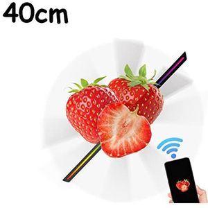 3D-hologramwaaier, 15.74 ""3D Holografische Display Luchtventilator Video Projector 3d Display Reclame Logo Licht Reclame Holografische Display HD voor zakelijke winkels, winkels, vakanties(T40 Normal)