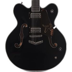 Gretsch G6636-RF Richard Fortus Signature Falcon Centerblock V-Stoptail Black - Semi-akoestische Custom gitaar