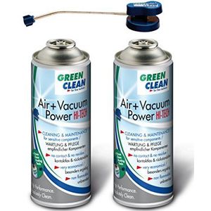 GREEN CLEAN GS-2051 Starter Kit Air en Vacuum Power Hi Tech 400 ml Airduster wit