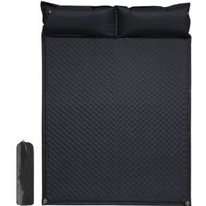 Automatic inflatable mattress, floor sleeping mat, outdoor camping air bed tent floor mat.(Color:Black)