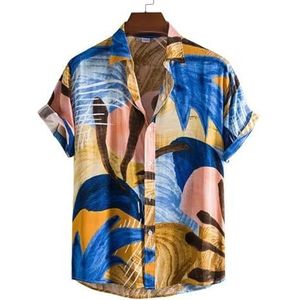 T Shirts Men Hawaiian Oversize Shirts Cotton Men'S T-Shirt Tiki T-Shirts Man Clothing Blouses-C149-Xl