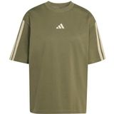 adidas Mujer ESSENTIALS 3-STRIPES BOYFRIEND T-SHIRT, olive strata/Wonder Cargo, S