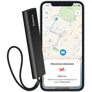 Invoxia GPS-tracker Pro zonder simkaart met real-time diefstalbeveiliging en lange batterijduur - Voor auto's, motorfietsen, tassen, kinderen, senioren, waardevolle spullen - Betaalbaar abonnement