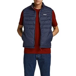 JACK & JONES male vest gewatteerd nylon, navy blazer, S