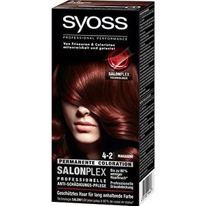 Syoss Haarverf, 4-2 mahonie, 3-pack (3 x 115 ml)