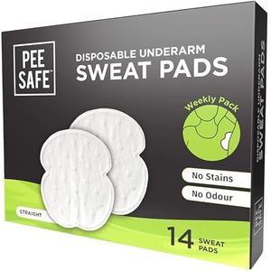 Premium wegwerp-zweetpads voor dames en heren, recht (14 pads), voorkomt vlekken, absorbeert zweet en onaangename geuren, oksel jurk schild