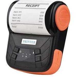 Thermisch Printer 80 Mm Draagbare Bonprinter Draadloze BT Thermische Borcode-printer Mobiele Factuurprinter ESC/POS-afdrukopdracht For Kleine Bedrijven Duidelijk Snel