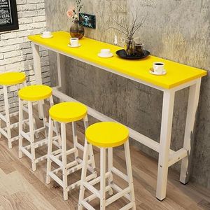 Moderne Houten Bar Tafel, Rechthoek Console Sofa Tafel, Console Tafel, Smalle Tafel Eettafel voor Woonkamer, Eetkamer, Keuken, Gang, Stevige Eenvoudige Montage (Color : D, Size : 100 * 40cxm)