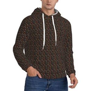 OAZCVBNN Gitaren Print Unisex Fashion Hooded Pullover Casual Wear Voor Openluchtactiviteiten En Camping, Zwart, XS