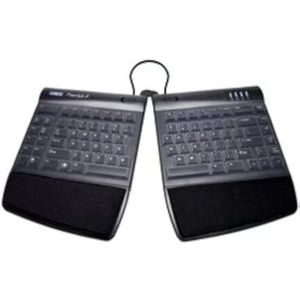 ECS-KFS2SKC beschermhoes van siliconen, compatibel met Kinesis Freestyle2 Split Keyboard transparant