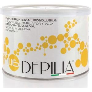 Trade Shop - Ontharingsblik voor ontharing, in vet oplosbaar, banaan 1.16, 400 ml, ontharing