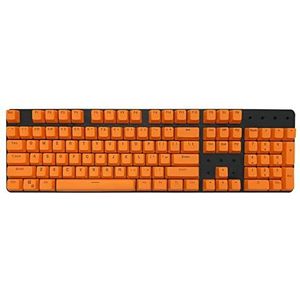 Toetsenbord voor mechanisch toetsenbord compatibel voor kersen/kailh/gateron verlichting pudding PBT toetsdoppen achtergrondverlichting LED-verlichting universele toetsdoppen (totaal 104 toetsdoppen) (oranje)