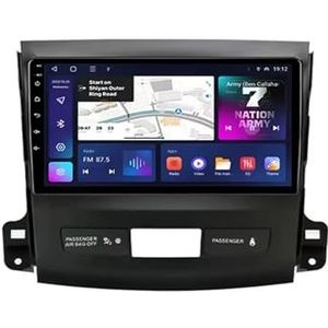 Android 14 Autoradio 9 inch touchscreen voor Mitsubishi Outlander XI 2 2006-2011 Autoradio Navigatie met Carplay met GPS navigatie Bluetooth FM USB Steering Wheel Control(B7 1G+32G)