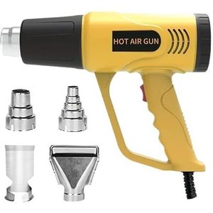 Heteluchtpistool 2000 W Handheld Industriële Kwaliteit Twee Temperatuurinstellingen For Projecten En Knutselen In Huisdecoratie Krachtige Motor(Heat Gun Set)