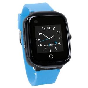 One2Track Connect Neo Blauw – 4G GPS Smartwatch Kinderen – Incl. Screenprotector & Simkaart – Eigen App – Videobellen, Berichten, SOS, Stiltetijd, Veilige Zone – 2 Jaar Garantie