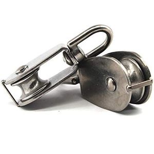 304 roestvrij staal draad kabel kraan katrol blok M32 hefkraan wartel enkele Opknoping Draad Trekwiel pack van 2