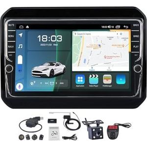 Android 11 2 DIN Autoradio Stereo 9 inch Screen voor Suzuki Ignis 2016-2020 Carplay Android Auto/GPS-navigatie Bluetooth Handenvrij/RDS DAB FM Radio/Voice Control/Stuurbediening (Size : K300S)