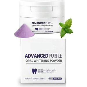 Paars Tandpoeder - Vermindert Vlekken Op Het Tandoppervlak, Verbetert de Charme Van Een Witte Glimlach, Zorgt for Langdurige Frisheid en Verbetert Het Mondcomfort(4pcs)