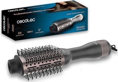 Cecotec Luchtborstel Bamba CeramicCare Single. 1200W, One Step Design, 2-in-1, Ultrazachte Glijden, 3 Temperaturen, 2 Snelheden, Koude Lucht Functie, Oververhittingsbeveiliging