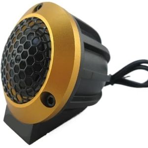 Tweeter auto Tweeters voor auto 2,5-inch luidspreker Instrumentenpaneel Luidspreker Tweeter De aangepaste audio is handig voor kleine auto-audio(Gold)