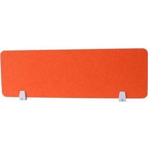 KFGISD, Akoestisch vrijstaand scherm for het beschermen van het bureaublad, vermindert geluid en visuele afleidingen for kantoren, bibliotheken,Bureauwanden(Orange Red,100X30CM)
