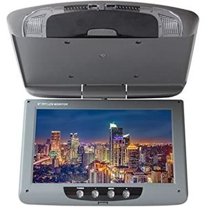 Draagbare dvd-speler voor videospelers op hoofdsteunen in auto's 9 inch autodakmonitor TFT digitaal LCD-scherm neerklapbaar scherm overhead multimedia video plafond dakmontage display met HD-roterend