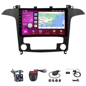 Android Touch Screen Car Stereo 10 Inch Car Stereo Radio Plug And Play Autotoebehoren Autoradio met Bluetooth En Navigatie En Achteruitrijcamera Voor Ford S Max S-MAX 2007-2015(M400S 4G+WIFI 4G+64G