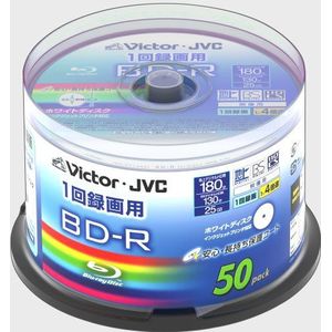 Victor 4X 25-GB Wide White printable 50 BV-Rfor one BD-R beschermlaag Specificatie (Hardcourt) Recording for images 130K50W (Japan import)