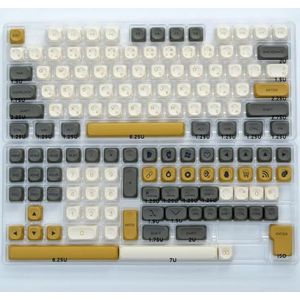 QPSJXN KOA Ocean Walhale PBT Keycapset 135 mechanische toetsenborden MOA lay-out 7U ISO geschikt voor Japanse Koreaanse en Russische lay-outs (Glimmer-JA)