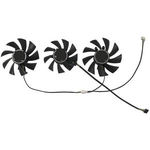 75MM*1+85MM*2 Grafische kaartventilator GPU-koeler voor kleurrijk voor iGame voor GeForce voor RTX 2060 voor GTX 1660 Ti voor SUPER voor Ultra voor VGA-video(ABC Triple Fan)