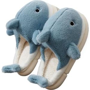 Dierenpantoffels Cartoon Haai Dieren Winter Warme pantoffels for binnen Comfortabel(38-39)