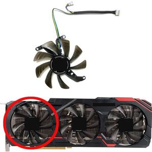 Voor GAINWARD voor GeForce RTX3060ti 3070 3070ti 3080 3080ti Wind Chaser OC grafische kaart vervangende ventilator T129215SU(Left fan)