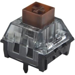 XZKKCD V2 Wit 45g Bruin SMD RGB MX Schakelaar Stofdichte Schakelaar Voor Mechanisch Gaming Toetsenbord IP56 waterdicht (Kleur: Doos Bruin v2 10 stuks)