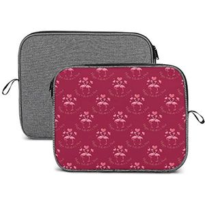 Valentines Leuke Flamingo Laptop Sleeve Case Beschermende Notebook Draagtas Reizen Aktetas 13 inch