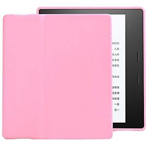 Young me Hoesje voor gloednieuwe Kindle Oasis (10e generatie, 2019 release en 9e generatie, 2017 release) - Slim Fit TPU Gel beschermhoes voor de gloednieuwe Kindle Oasis E-Reader 7 inch (roze)