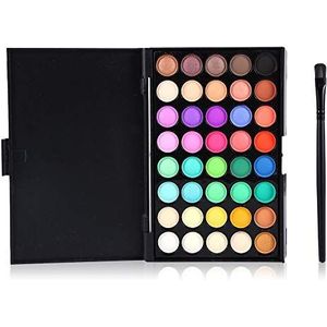 Zyyini 40 kleuren oogschaduw matte make-up oogschaduw Highlight gepigmenteerd oogschaduwpoeder Langhoudende waterdichte make-up palletcosmetica (#2)