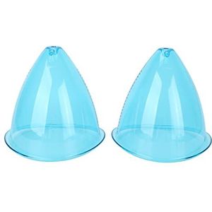 2-delige Cupping Cup - Vacuüm Cupping Set - Zuig Massage Machine Accessoires - Siliconen Massage Cups voor Thuis, Blauw(M(120ml))