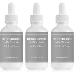 Deoxyribose Haargroei Gel, 2-Deoxy-D-Ribose voor Mannen, 3Pcs - Natuurlijk en zonder Additieven, Haargroeiserum