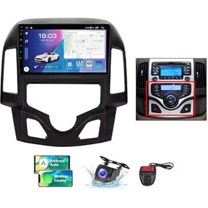 Voor Hyundai i30 1 FD 2007-2012 Android 13 Carplay Autoradio, 9 inch Scherm Radio Wireless Android Auto Bluetooth 5.0 Handsfree 4G WiFi FM/RDS/DAB+ Radio Achteruitkijkcamera + DVR(A,NF-5)