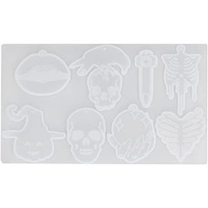 Halloween Siliconen Mallen, Schedel Skelet Fondant Siliconen Mold,DIY Hanger Sleutelhanger Mold Bakken Cake Decorating Tool voor Sugarcraft Keuken