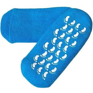 Dames siliconen antislip katoenen garen voetmaskersokken, etherische oliesokken, voetbevochtigende sokken (2 paar) (Color : Blue, Size : Allyards)