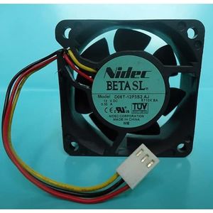 D06T-12P3S2 AJ 60 * 60 * 25mm DC12V 0.3A 3Line Large Wind Cooling Fan