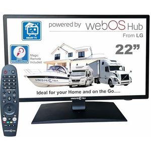 Unispectra - 22 inch - Smart TV - FHD - Triple Tuner - 230V 24V - Geschikt voor Campers en Caravans