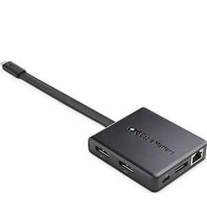 Cable Matters Triple Monitor USB C Hub (USB C Dock) met 3X 4K DisplayPort, USB-A en USB-C, Gigabit Ethernet, en 100W opladen - Thunderbolt 3- en Thunderbolt 4-Port compatibel voor Windows