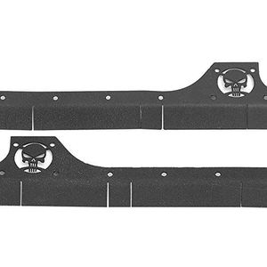 Zilver/Zwart RC Accessoires Side Skirt voor SCX10, metalen RC Side Skirt, voor SCX10 90046 90047 1/10 Simulatie RC Crawler(zwart)
